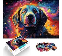 Puzzle 1000 pièces pour Adultes Ciel étoilé Chien Jeu intellectuel 26 x 38 cm Collection d'artistes Beaux-Arts pour Adolescents à partir de 14 Ans