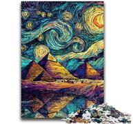 Puzzle 1000 pièces pour Adultes, Ciel étoilé, Pyramide, Jouets éducatifs, décoration d'intérieur Unique et Cadeaux pour 14 Ans et Plus, 50x75cm
