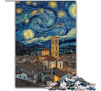 Puzzle 1000 pièces pour Adultes, Ciel Nocturne, Ville, Paysage Urbain, Jouet éducatif, idéal comme Cadeau pour Toute la Famille, à partir de 14 Ans (Taille 26x38cm)