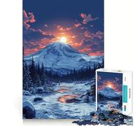 Puzzle 1000 pièces pour Adultes Ciel Sauvage Casse-tête Amusant et Original Cadeau de Loisirs et de détente Décoration de Noël (38x26cm)