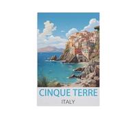 Puzzle 1000 Pièces pour Adultes，Cinque Terre Italie，Ensembles De Puzzle De Défi Cérébral pour Enfants, Jeux Éducatifs pour Enfants, Cadeau De Divertissement（75x50cm）-FT10