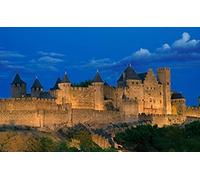 Puzzle 1000 pièces pour Adultes, Classique, Cadeau, Jouet, décoration d'intérieur, France, Languedoc, Carcassonne, Le/Laei, Mj418TY 38x52cm