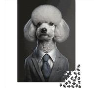 Puzzle 1000 Pièces pour Adultes Classique Caniche Puzzle en Papier Jeu Relaxant Puzzle Puzzle 1000 Pièces (38x26cm)