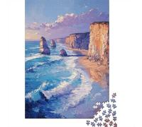 Puzzle 1000 pièces pour Adultes, Coastal Cliffs & Sea Stacks | Pour les w nds d'hiver : ce puzzle 1000 pièces pour adultes propose l'ensemble du défi pour les vacances de Noël.