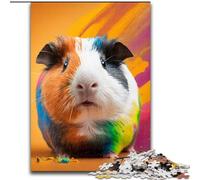 Puzzle 1000 pièces pour Adultes Cochon d'Inde Couleur Puzzle 1000 pièces pour Adultes Parfait pour la décoration de la Maison et du Bureau, Les fêtes, Les Anniversaires et Les Cadeaux de Vacances