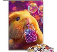 Puzzle 1000 pièces pour Adultes Cochon d'Inde Puzzle 1000 pièces pour Adultes Jeu éducatif et Amusant pour la décoration intérieure 26x38cm