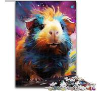 Puzzle 1000 pièces pour Adultes Cochon d'Inde Puzzle 1000 pièces pour Adultes Parfait pour la décoration de la Maison et du Bureau, Les fêtes, Les Anniversaires et Les Cadeaux de Vacances 26x38cm