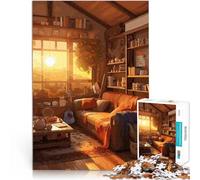 Puzzle 1000 pièces pour Adultes Coin Lecture Cosy Jouets Jeux éducatifs Soulagement du Stress Une œuvre d'art 38x26cm
