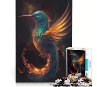 Puzzle 1000 pièces pour Adultes, Colibri à Queue de feu, Jeu de Construction, Découpe de précision, Cadeau pour Les Amis et la Famille 38x52cm
