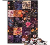 Puzzle 1000 pièces pour Adultes, Collage de Fleurs en Carton, pour Les Parents, Les Amoureux et Les Amis - 14 Ans et Plus, Taille 38x26cm