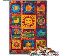 Puzzle 1000 pièces pour Adultes, Collage de Soleil Souriant, Difficile, Cadeaux pour Amis et Famille, adapté aux Enfants de 14 Ans et Plus (Taille 50x75cm)