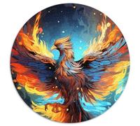 Puzzle 1000 pièces pour Adultes Color Fantasy Phoenix Puzzle Rond 1000 pièces Idéal pour s'amuser en Famille, Jouer en Groupe ou pour Les fêtes d'anniversaire 1000 pièces (67,5x67,5cm)