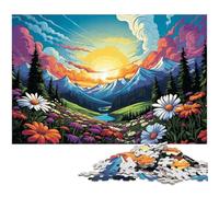 Puzzle 1000 pièces pour Adultes coloré Montagnes des Tatras Amusant en Famille avec Affiche et fiche de Questions-réponses Assorties (1000 pièces 75 x 50 cm)