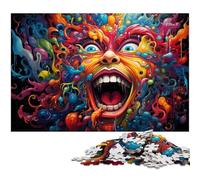 Puzzle 1000 pièces pour Adultes coloré psychédélique Miracles Difficile Difficile idéal comme Cadeau et Jouet pour Adolescents de 14 Ans et Plus 1000 pièces (75 x 50 cm)
