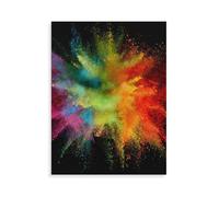 Puzzle 1000 Pièces pour Adultes，Colorée, Une Explosion de Poudre colorée vive，Jeu de Loisirs Bricolage Décoratif en Bois（75x50cm）-AP29