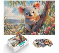 Puzzle 1000 pièces pour Adultes, Colorful Koala Bear | Pour une activité qui demande de la patience : Puzzle adulte 1000 pièces ; pour une activité tranquille chez soi.