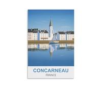 Puzzle 1000 pièces pour Adultes, Concarneau, France. Puzzle en Papier de 1000 pièces, Jeu de décompression pour Adultes, 70 x 50 cm.