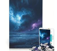 Puzzle 1000 pièces pour Adultes Conflit de tempête Jeu Pratique Difficile et Stimulant idéal pour décorer Un Bureau 38x52cm