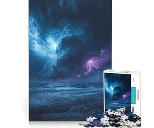 Puzzle 1000 pièces pour Adultes Conflit de tempête Jeu Pratique Difficile et Stimulant idéal pour décorer Un Bureau 38x52cm