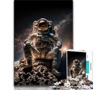 Puzzle 1000 pièces pour Adultes Contemplation Cosmique 1000 pièces avec pièces de Formes aléatoires entièrement emboîtables pour Les Enfants de 14 Ans et Plus 26x38cm