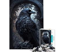 Puzzle 1000 pièces pour Adultes Corbeau Jeu Difficile et Stimulant pour soulager Le Stress et se détendre Convient aux 14 Ans et Plus (38x26cm)