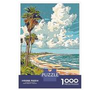 Puzzle 1000 Pièces pour Adultes Corpus Christi Beach Scene Puzzles pour Adolescents Découpe De Précision pour Anniversaire, Noël Jouet Jeu Intellectuel 70x50cm/1000pcs