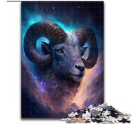 Puzzle 1000 pièces pour Adultes Cosmic Aries Puzzles 1000 pièces pour Adultes pour la Famille et Les Amis, défi cérébral Taille 38x26cm