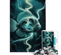 Puzzle 1000 pièces pour Adultes Cosmic Betta Motif Difficile à Assembler décoration intérieure Jouet pour Les 14 Ans et Plus (38x52cm)