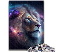 Puzzle 1000 pièces pour Adultes Cosmic Mufasa Le Roi Lion Jeu éducatif Familial Offrez des Cadeaux pour Toute la Famille à partir de 14 Ans 26x38cm