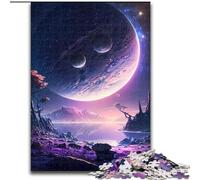 Puzzle 1000 pièces pour Adultes Cosmos Mountain Lake, en Bois, pour Adolescents et Ados, idéal comme Cadeau d'anniversaire ou de Vacances(50x75cm)