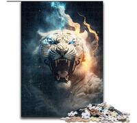 Puzzle 1000 pièces pour Adultes Cosmos Tiger en Bois, Casse-tête Stimulant à Faire soi-même, Jeu Familial idéal ou Cadeau décoratif(1000 pièces, 50x75cm)