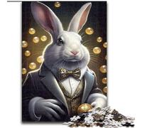 Puzzle 1000 pièces pour Adultes, Costume de Lapin, Puzzle Animal en Carton, Jeu Familial interactif, décoration d'intérieur à Faire soi-même, défi cérébral, Cadeau 1000 pièces(26x38cm)