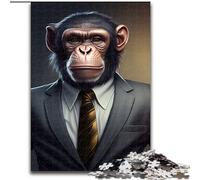 Puzzle 1000 pièces pour Adultes, Costume de Singe, Puzzles Animaux pour Adultes, Taille 50x75cm, pour la décoration intérieure, pour Noël et Le Nouvel an pour Les Adolescents