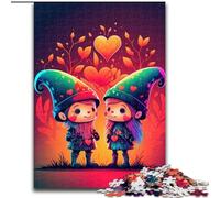 Puzzle 1000 pièces pour Adultes Créature Love Duo en Bois, idée Cadeau déco Maison DIY 50x75cm Activité Adulte et Famille, Cadeau déco Maison DIY