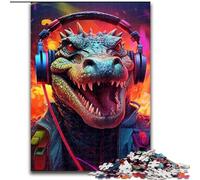 Puzzle 1000 pièces pour Adultes, Crocodile coloré, Puzzle 1000 pièces, activité pour Adultes et familles, Cadeau de décoration d'intérieur à Faire soi-même (Taille 50x75cm)