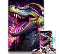 Puzzle 1000 pièces pour Adultes Crocodiles du Nil Animaux Puzzle 1000 pièces pour Adultes Cadeaux, Jouets Jeux éducatifs Anti-Stress Décoration Murale 75x50cm
