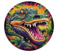 Puzzle 1000 pièces pour Adultes Crocodiles du Nil colorés Puzzle en Carton, Casse-tête Stimulant à Faire soi-même, Jeu Familial idéal ou Cadeau décoratif (67,5 x 67,5 cm)
