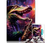 Puzzle 1000 pièces pour Adultes, Crocodiles du Nil, Jouets addictifs pour stimuler la Patience, Cadeau d'anniversaire (38x26cm)