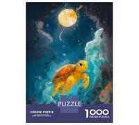 Puzzle 1000 Pièces pour Adultes Cute Sea Turtle Puzzle Adulte - Jeu De Réflexion - Vacances À La Maison - Tuer Le Temps - Faire Travailler Son Cerveau 38x26cm/1000pcs