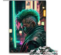 Puzzle 1000 pièces pour Adultes Cyborg en Bois, Cadeau pour Hommes et Femmes, Quotidien et Occasions spéciales 50x75cm Activité de Jeu familiale captivante