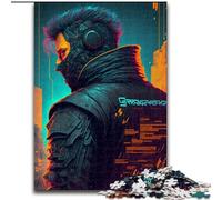 Puzzle 1000 pièces pour Adultes Cyborg Man en Bois, pour Les Parents, Les Amoureux et Les Amis - 14 Ans et Plus 50x75cm pour Un Jeu interactif en Famille