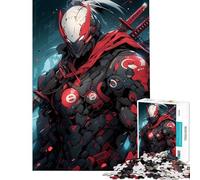 Puzzle 1000 pièces pour Adultes Cyborg Samurai Jeu de Puzzle Relaxant pour Adultes défi Difficile Cadeau Anti-Stress (Dimensions 50x75cm)