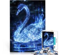 Puzzle 1000 pièces pour Adultes Cygne Lumineux Difficile à réaliser mais Amusant et Humoristique Idées Cadeaux 75x50cm