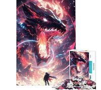 Puzzle 1000 pièces pour Adultes Danger of Dragons (Anime) Amusez-Vous à la Maison en Famille ! Jeu Pratique à partir de 14 Ans Dimensions 38x52cm
