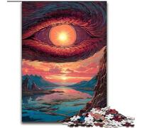Puzzle 1000 pièces pour Adultes « dans l'œil du Dragon », Jouet éducatif et décompressant, Cadeau d'anniversaire (Taille 26x38cm)