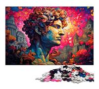 Puzzle 1000 pièces pour Adultes David de Michel Ange Puzzle Familial Amusant activités à la Maison Cadeau d'anniversaire Cadeaux de Voyage 1000 pièces (75 x 50 cm)