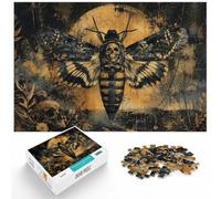 Puzzle 1000 pièces pour Adultes, Death's-Head Hawkmoth with Skull