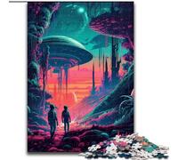 Puzzle 1000 pièces pour Adultes Découvrez Les OVNIs Puzzles en Bois pour Adultes Taille 50x75cm Activité familiale, Casse-tête, Décoration intérieure, Cadeau de Vacances