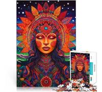 Puzzle 1000 pièces pour Adultes Déesse 3 Art Huichol Compétition de Vitesse Manuelle Car C'est Un pour Toute la Famille 75x50cm
