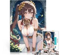 Puzzle 1000 pièces pour Adultes Déesse de l'anime en Robe Blanche Analyse et logique est idéal comme Cadeau pour Toute la Famille 38x26cm